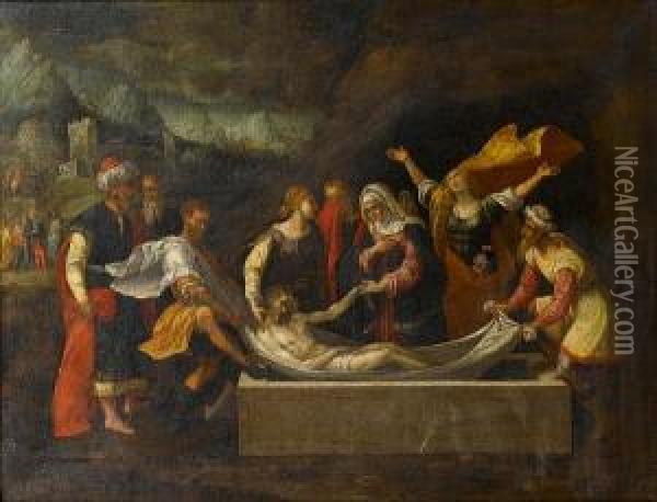 The Entombment Of Christ Oil Painting - Garofalo