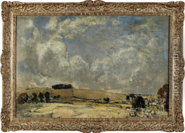 Harvest Landscape Oil Painting - Mason Hunter