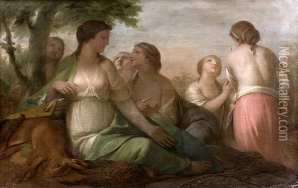 Le Repos De Diane Et Ses Nymphes Oil Painting - Jacob de Wit