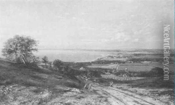 Ayr From The South Oil Painting - David Octavius Hill