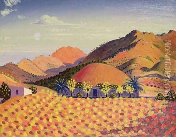 Spanish Landscape Oil Painting - Derwent Lees