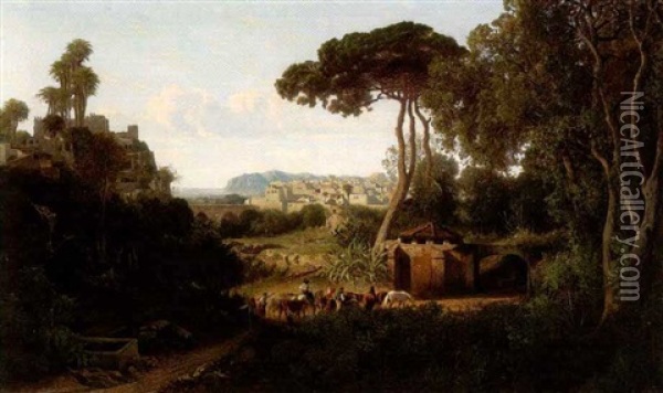 Paysage Andalou Oil Painting - Adolphe-Paul-Emile Balfourier