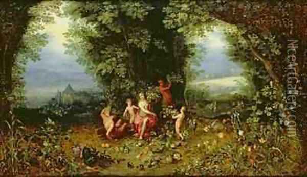 Allegory of the Earth Oil Painting - Jan & Balen, Hendrik van Brueghel