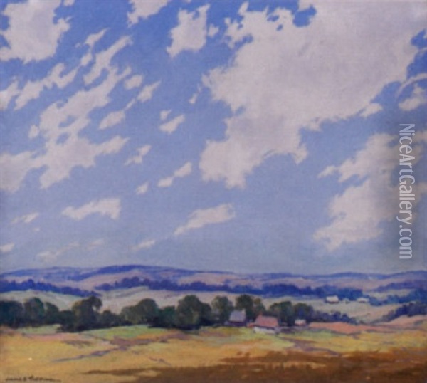 Clouds Over Illinois Oil Painting - James Topping