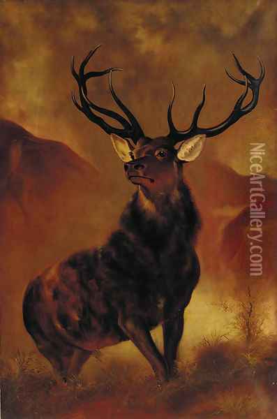 The Monarch of the Glen Oil Painting - Sir Edwin Henry Landseer