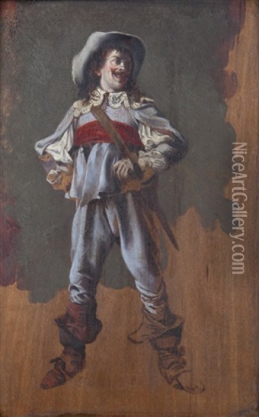 Portrait D'un Mousquetaire Oil Painting - Ernest Meissonier