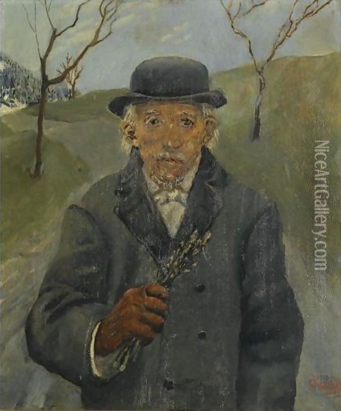 Onkel Joachim (Uncle Joachim) Oil Painting - Christian Krohg