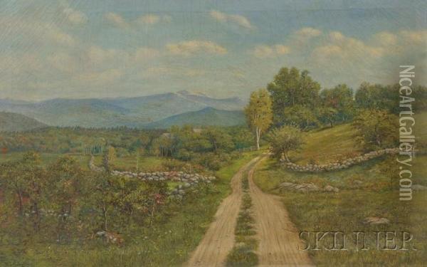 New England Landscape Oil Painting - William T. Robinson