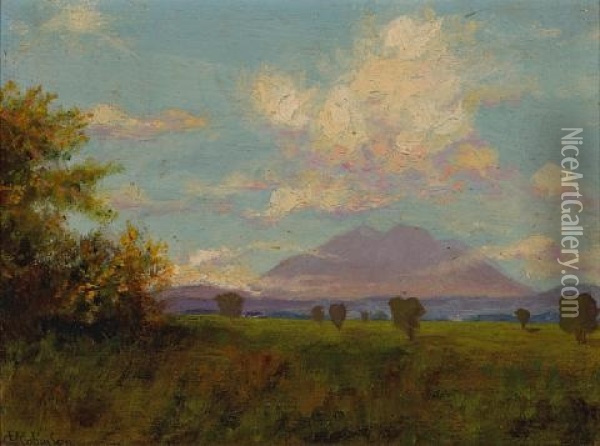 Mt. Diablo From Antioch Oil Painting - Charles Dorman Robinson