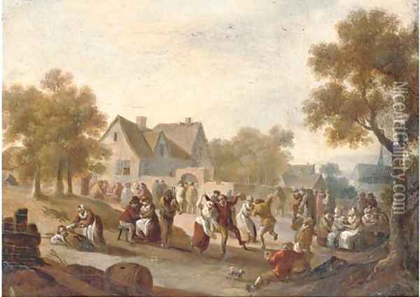 Merrymaking before an inn Oil Painting - Sir David Wilkie