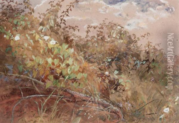 Hedgerow Oil Painting - Thomas Collier