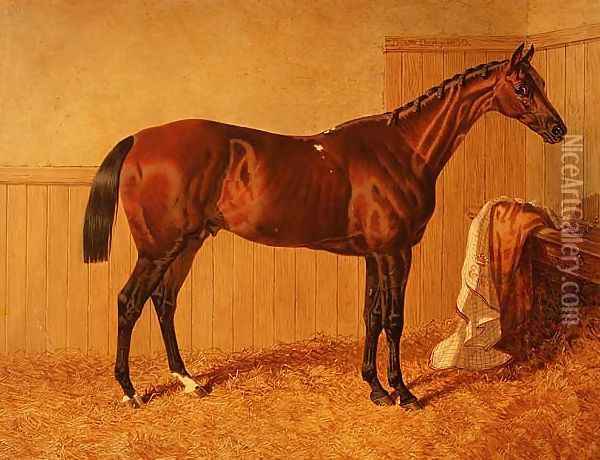'Priam', Winner of the Derby in 1830 Oil Painting - John Frederick Herring Snr