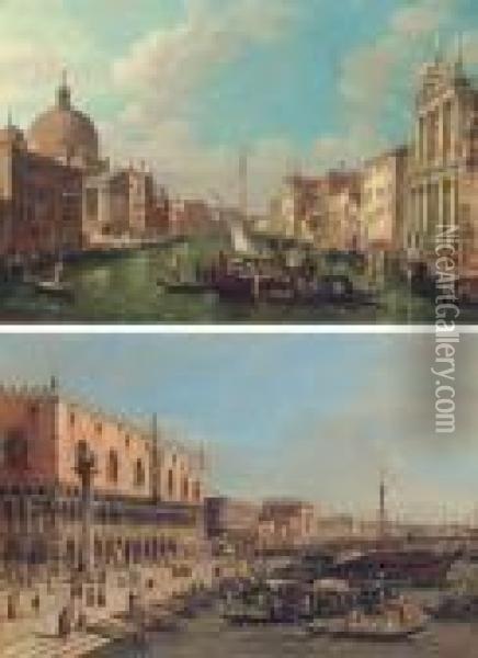 The Grand Canal, Venice Oil Painting - Francesco Zanin