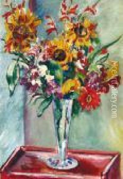 Bouquet De Tournesols Oil Painting - Henri Charles Manguin