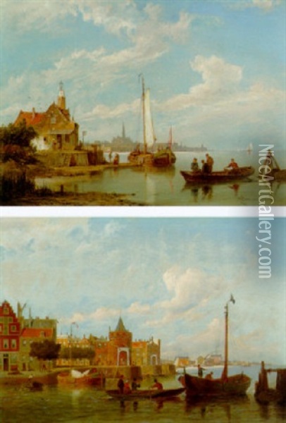 Flushing - Vlissingen Oil Painting - Pieter Cornelis Dommershuijzen
