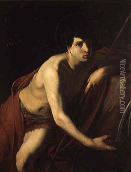 San Giovanni Battista Oil Painting - Bartolomeo Manfredi