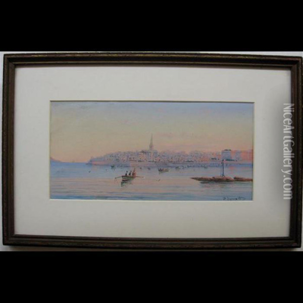 Marine View - Venice Oil Painting - Vincenzo D Esposito