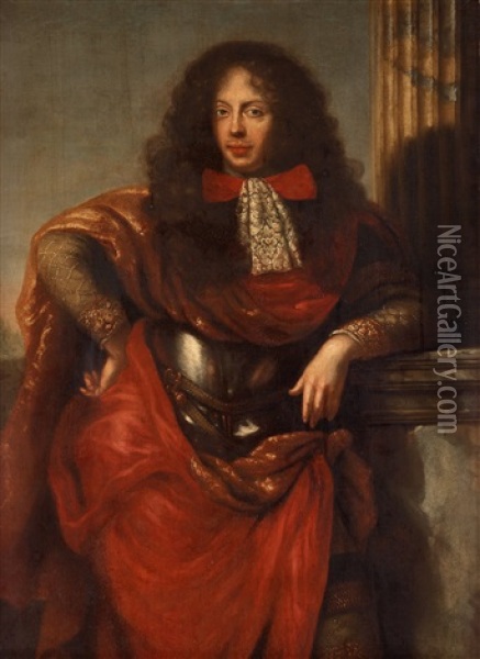 Lieutenant General Nils Bielke (1644-1716) Oil Painting - David Klocker Von Ehrenstrahl