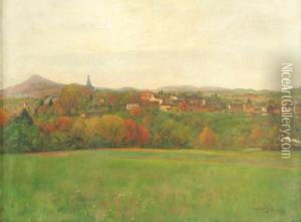 Ansicht Von Oberpleis Oil Painting - Carl Schmitz-Pleis