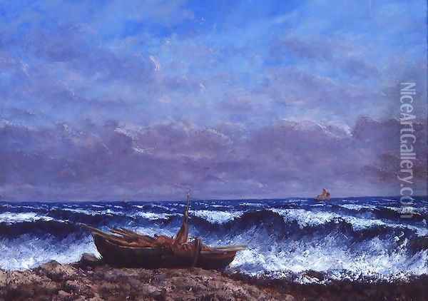 The Stormy Sea or The Wave Oil Painting - Gustave Courbet