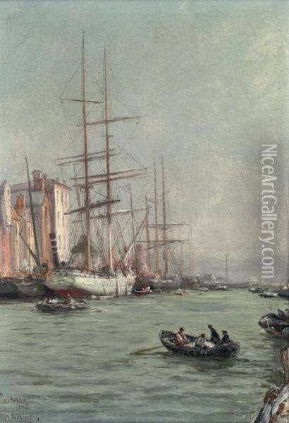 Poole Harbour, Dorset Oil Painting - William Edward Webb