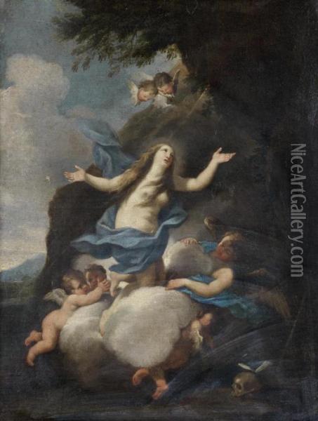 The Apotheosis Of Mary Magdalen Oil Painting - Luigi Garzi