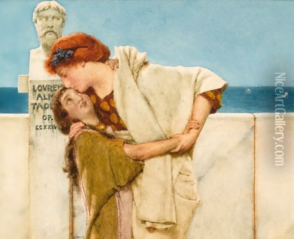 Motherly Love Oil Painting - Sir Lawrence Alma-Tadema