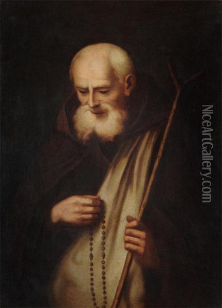 Portrait Of A Monk Oil Painting - Francisco De Zurbaran
