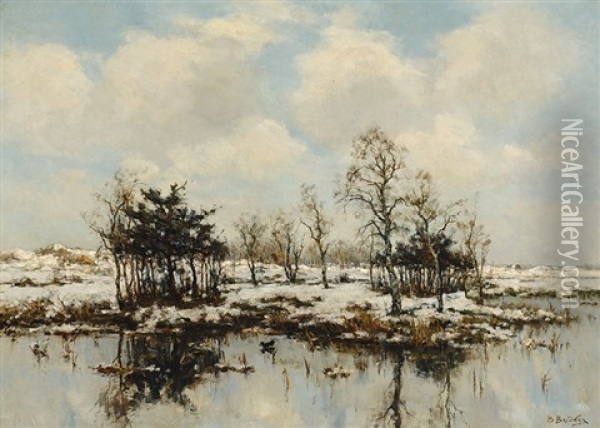 Landscape Oil Painting - Berend Jan Brouwer
