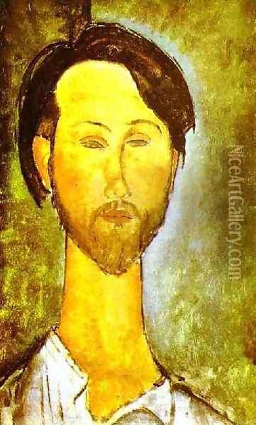 Portrait Of The Polish Poet And Art Dealer Leopold Zborovski Oil Painting - Amedeo Modigliani