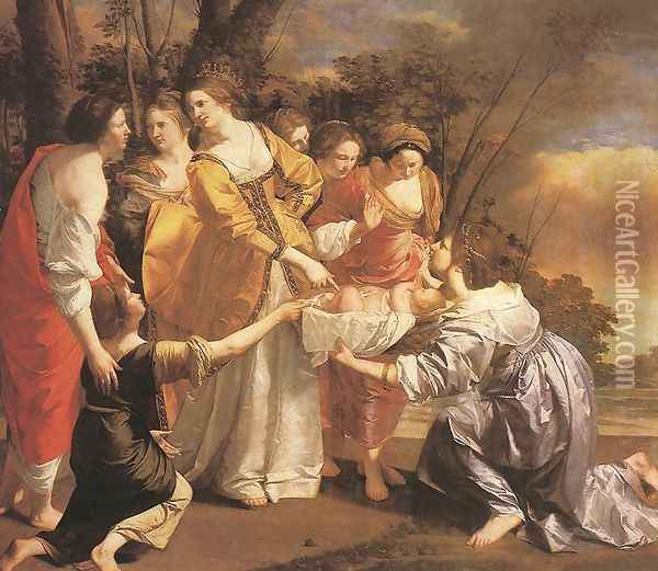Finding of Moses 1630-33 Oil Painting - Orazio Gentileschi