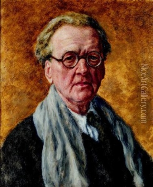 Autoportret Oil Painting - Josef Pankiewicz