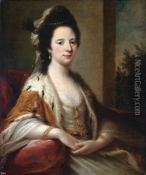 Portrait Of Mary Middleton, Mrs Ralph Clavering Oil Painting - Angelica Kauffmann