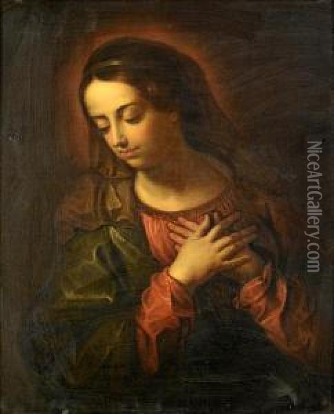 The Madonna In Prayer Oil Painting - Gaspar De Crayer