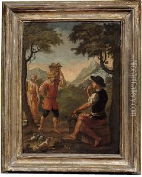 Vendemmia Oil Painting - Pietro Domenico Oliviero