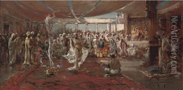 The Dance Of Salome Oil Painting - David Eugene Girin