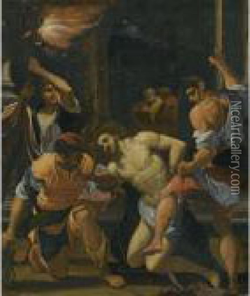 The Flagellation Of Christ Oil Painting - Lodovico Carracci