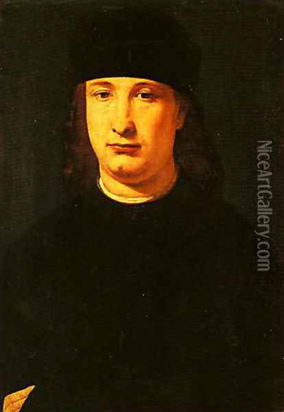 Portrait of a Magistrate Oil Painting - Giovanni Antonio Boltraffio