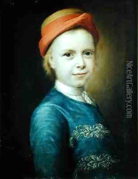 Portrait of a Boy Oil Painting - Balthasar Denner