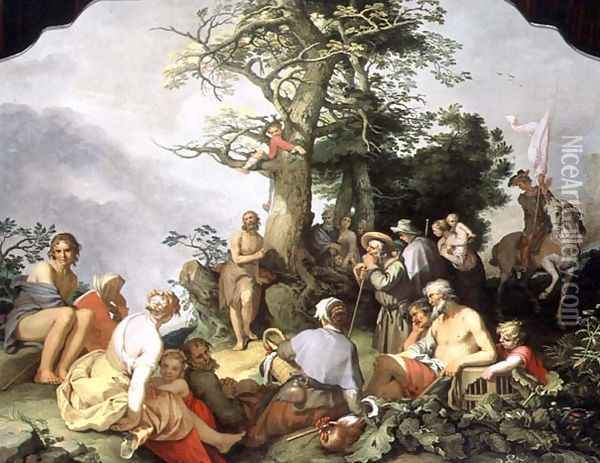 St. John the Baptist preaching Oil Painting - Abraham Bloemaert