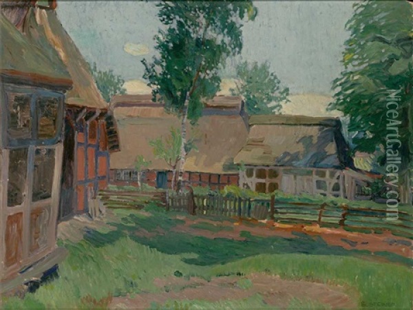 Ritterhude 1920 Oil Painting - Bernd Steiner