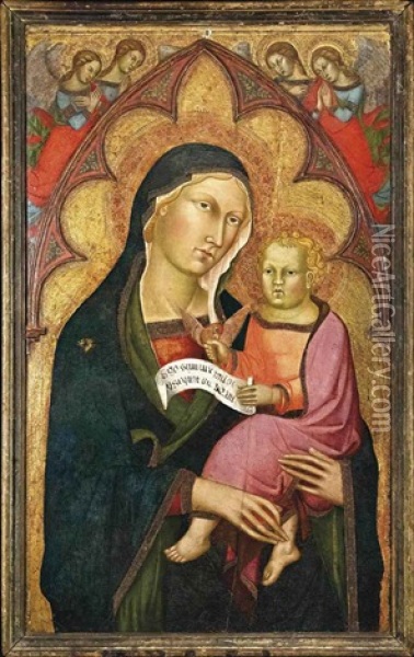 Madonna Col Bambino Oil Painting -  Bartolo di Fredi