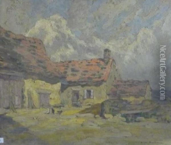 Hameau Oil Painting - Etienne De Martenne