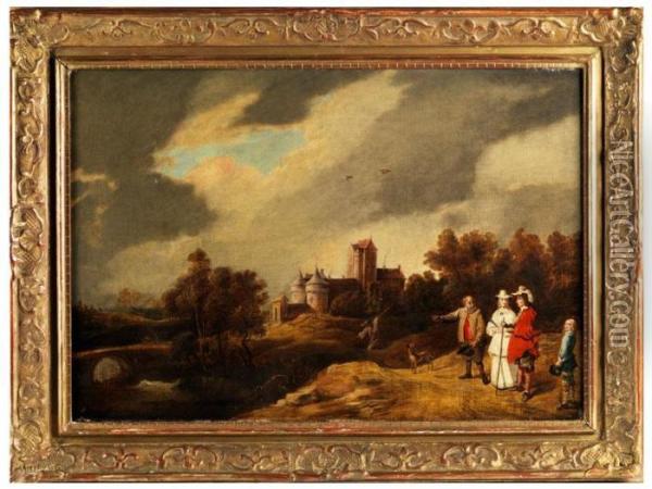 Landschaft Oil Painting - David The Younger Teniers