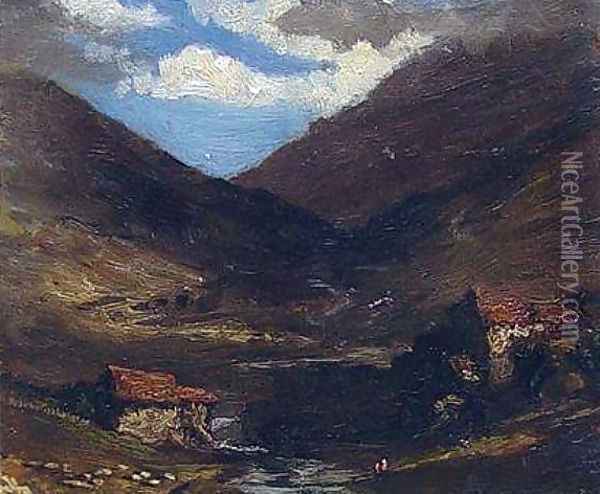 Liguria Oil Painting - Elihu Vedder