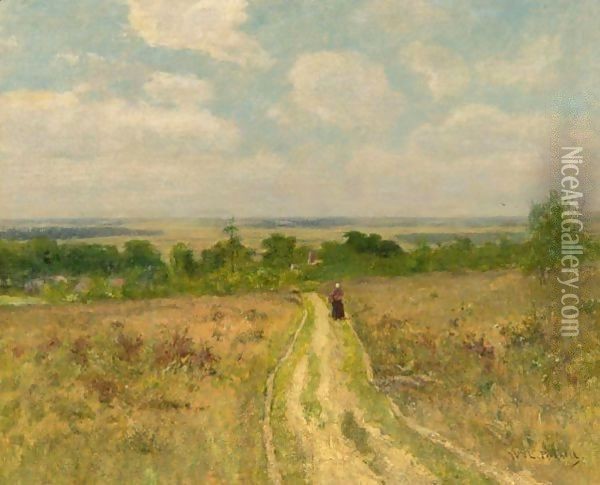 Walk On A Country Path Oil Painting - William Lamb Picknell