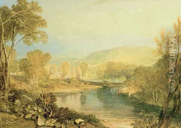 Bolton Abbey Oil Painting - Joseph Mallord William Turner