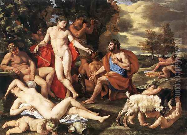 Midas and Bacchus 1629-30 Oil Painting - Nicolas Poussin