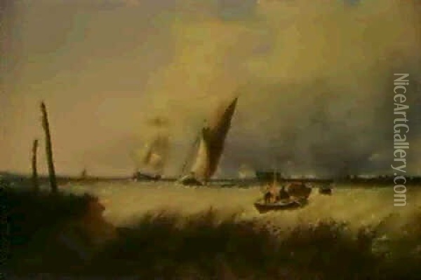 Near Sheerness Oil Painting - Edmund John Niemann