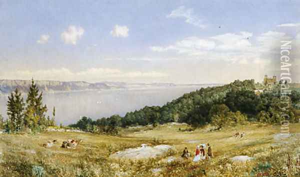 The Palisades Oil Painting - John William Hill